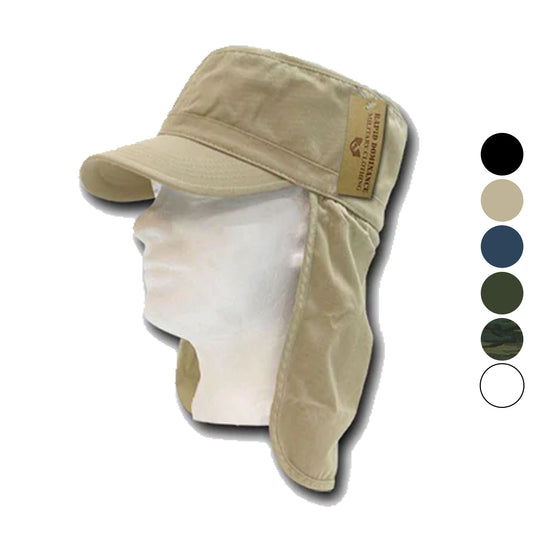 1 Dozen Bdu Foreign Legion Flap Flat Military Fishing Caps Cap Hats Wholesale Lots!-