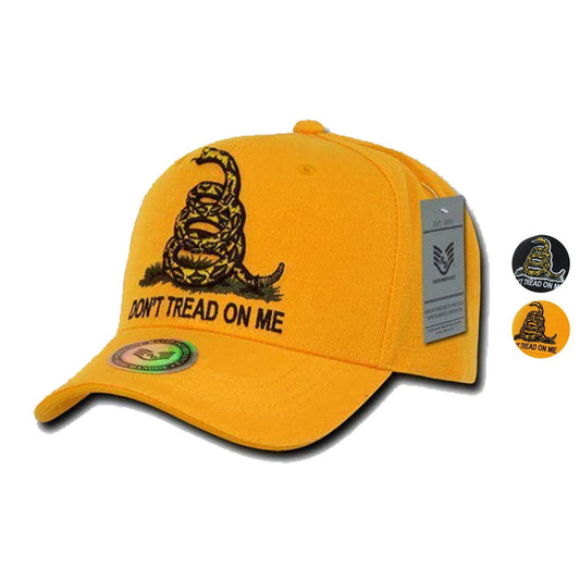 1 Dozen Gadsden Flag Don'T Tread On Me Snake Tea Party Baseball Caps Wholesale Lots-