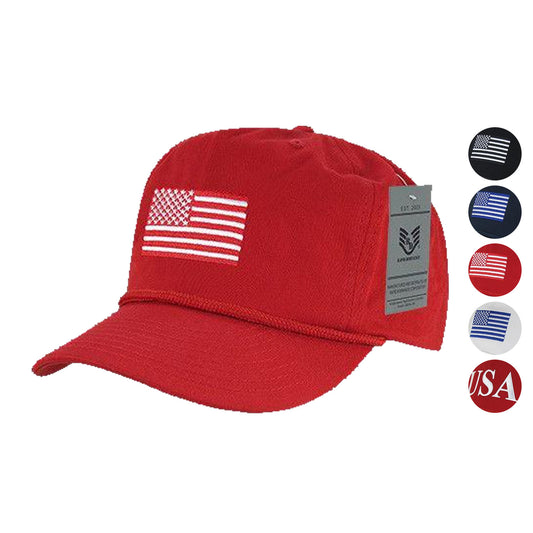 1 Dozen USA Flag Patriotic Embroidered Cotton 5 Panel Dad Golf Hats Wholesale Lots-