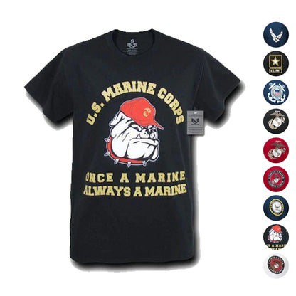 US Military Army Air Force USmc Marines Coast Guard Navy T-Shirt T-Shirts Tees-Air Force - Navy-Small-S26