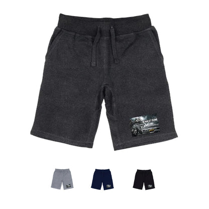 RAPDOM TS6 Fleece Gym Shorts Patriotic Military No Men Left Behind-Black-Small-