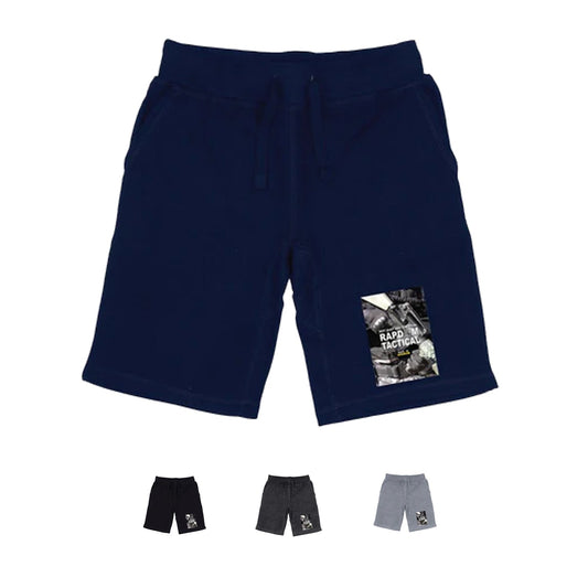 RAPDOM TS6 Fleece Gym Shorts Not Just Any Military-Black-Small-