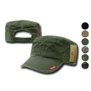 Bdu Patrol Fatigue Cadet Military Army Cotton Adjustable Camo Caps Hats-Black- 1 image