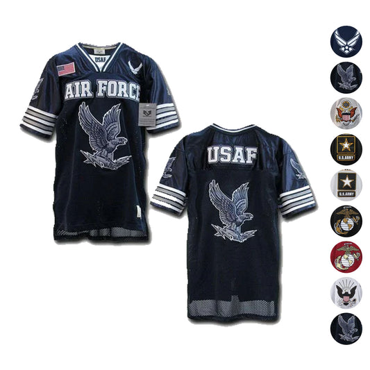 Rapid Dominance Military Football Jersey Navy Air Force Army Marines T Shirts-Air Force - Navy-Regular-X-Large