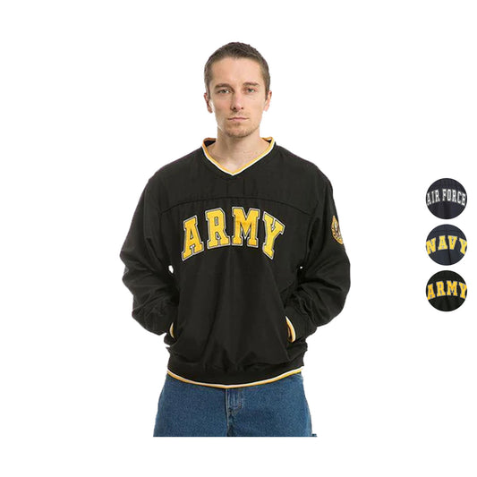 Rapid Dominance Microfiber Military Pullover Winter Navy Air Force Army Marines-Air Force - Navy-Regular-X-Large