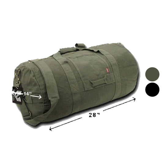 28inch Large Duffle Bags Backpack Rucksack Heavy Duty Canvas Cotton Luggage 70L-Olive-
