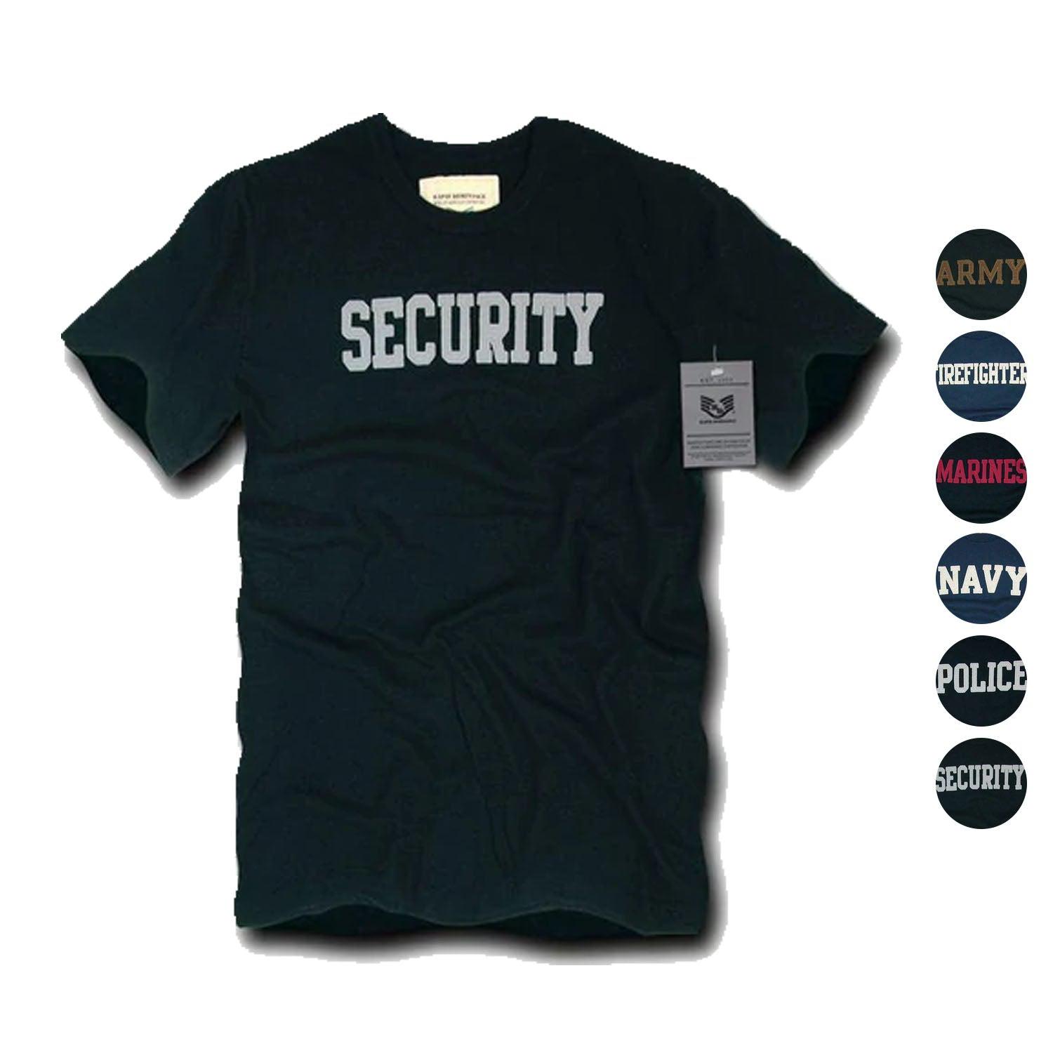 Rapid Dominance Military Law Enforcement Air Force Navy Army Marines Police Security T-Shirts-Army - Black-Regular-Medium