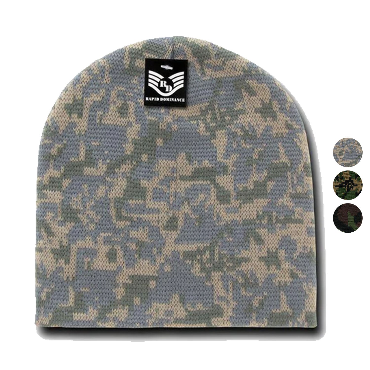 Rapid Dominance Military Camouflage Beanies Knit Watch Gi Jacquard Warm Winter Caps Hats-Universal Digital-