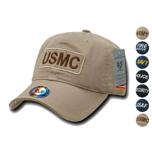 Rapid Dominance Flag Raid US USA Military Army Law Enforcement Embroidered Cotton Caps Hats-Fire Rescue - Navy-
