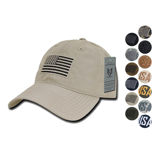 Rapid Dominance Relaxed 6 Panel Ripstop USA American Flag Dad Hats Caps-USA2-ACU-