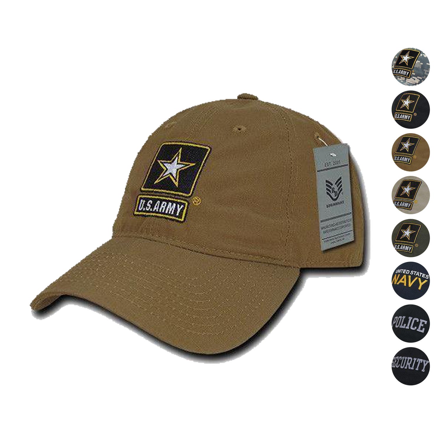 Rapid Dominance Relaxed Relaxed MIL/LE Ripstop Cotton Dad Hats Caps-AiR Force-Navy-