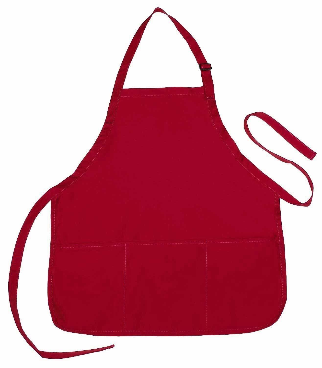 3 Pack Full Adult Size Bib Aprons With 3 Waist Pockets Plain Solid Colors Kitchen Chef Waiter Garden Crafts Wholesale Bulk-ROYAL BLUE-