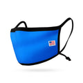 Made in USA Face Mask Adjustable Ear Filter Pocket Washable Reusable Double Layer Masks Cotton Cloth Blend-Royal Blue-