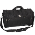 Everest Two-Tone Sports Duffel Bag-Black-