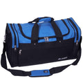 Everest Two-Tone Sports Duffel Bag-Royal Blue/Black-