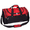 Everest Two-Tone Sports Duffel Bag-Red/Black-