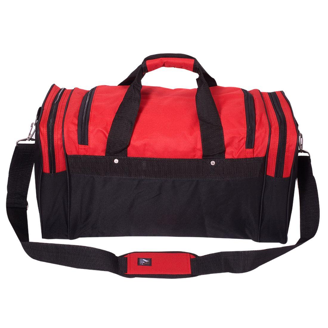Everest Two-Tone Sports Duffel Bag-Black-