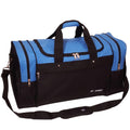 Everest Large Two-Tone Sports Duffel Bag-Royal Blue/Black-