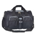 Everest Sports Wet Pocket Duffel Bag-Dark Gray / Black-