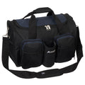 Everest Sports Wet Pocket Duffel Bag-Navy / Black-