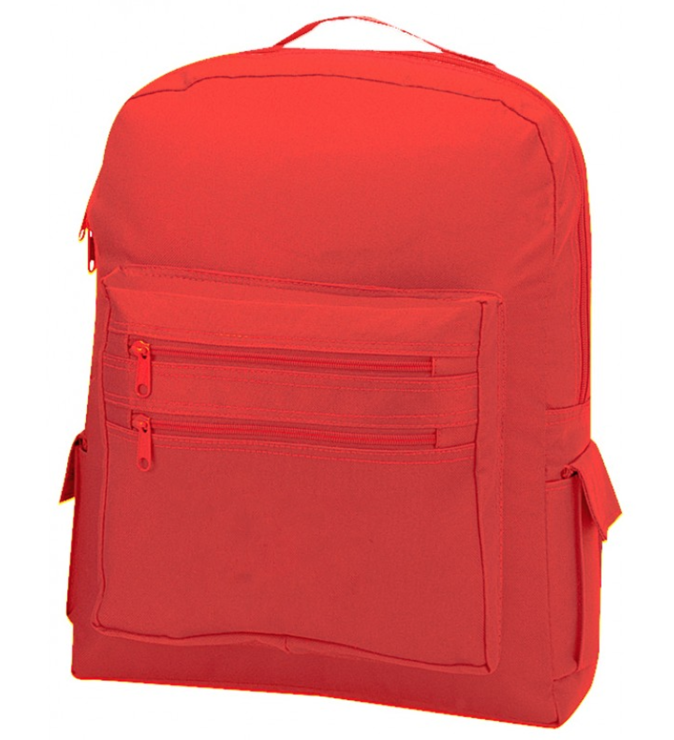 Backpack Rucksack Sack Bag School Work Travel Luggage Multi Pockets Padded Straps 12 X 16inch-Red-