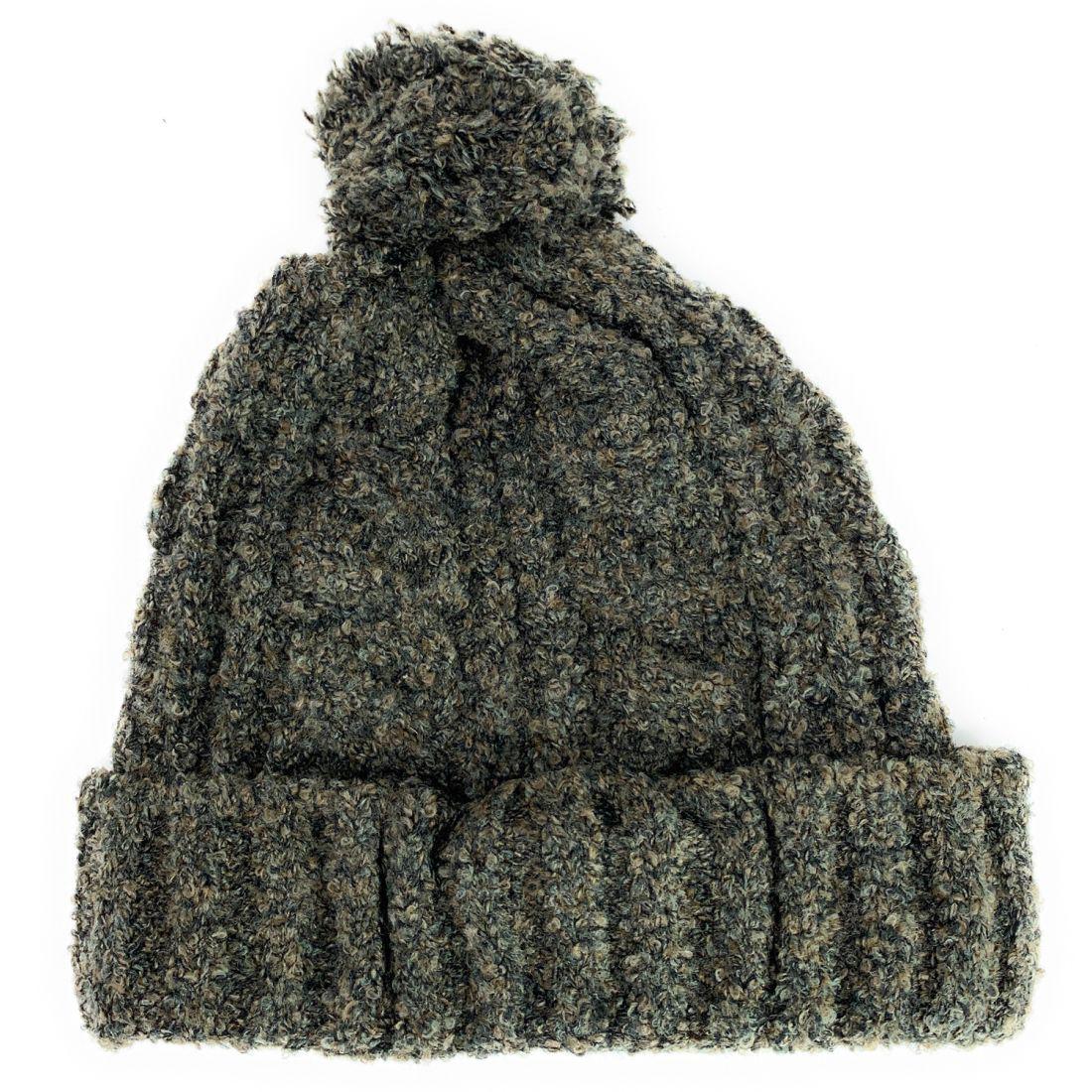 Empire Cove 2 Piece Knit Cuff Beanie Scarf Gift Set Pom Pom Winter-Gray-