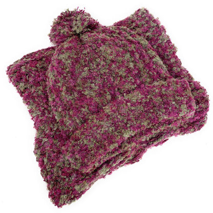 Empire Cove 2 Piece Knit Cuff Beanie Scarf Gift Set Pom Pom Winter-Gray-