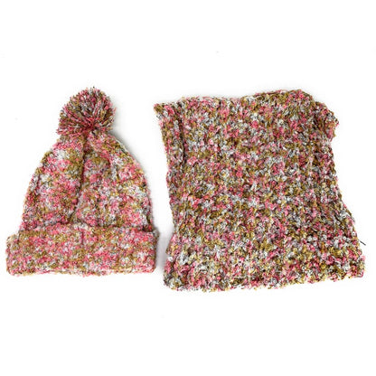 Empire Cove 2 Piece Knit Cuff Beanie Scarf Gift Set Pom Pom Winter-Gray-