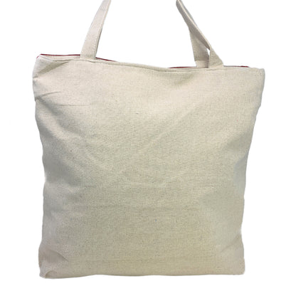 Empire Cove Designer Printed Cotton Canvas Tote Bags Reusable Beach Shopping-Dog Print-