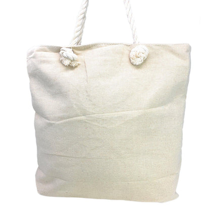 Empire Cove Designer Printed Cotton Canvas Tote Bags Reusable Beach Shopping-Dog Print-