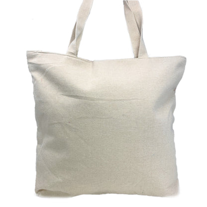 Empire Cove Designer Printed Cotton Canvas Tote Bags Reusable Beach Shopping-Dog Print-