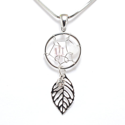 Empire Cove Dreamcatcher Pendant Necklace Silver Toned Rhinestone Fashion Jewelry-