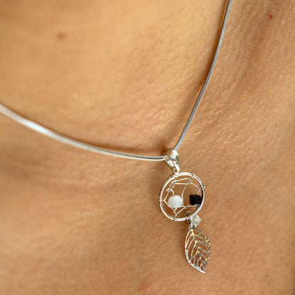 Empire Cove Dreamcatcher Pendant Necklace Silver Toned Rhinestone Fashion Jewelry-