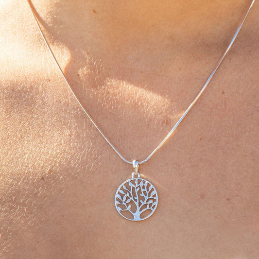 Empire Cove Tree of Life Pendant Necklace Silver Toned Rhinestone Fashion Jewelry-