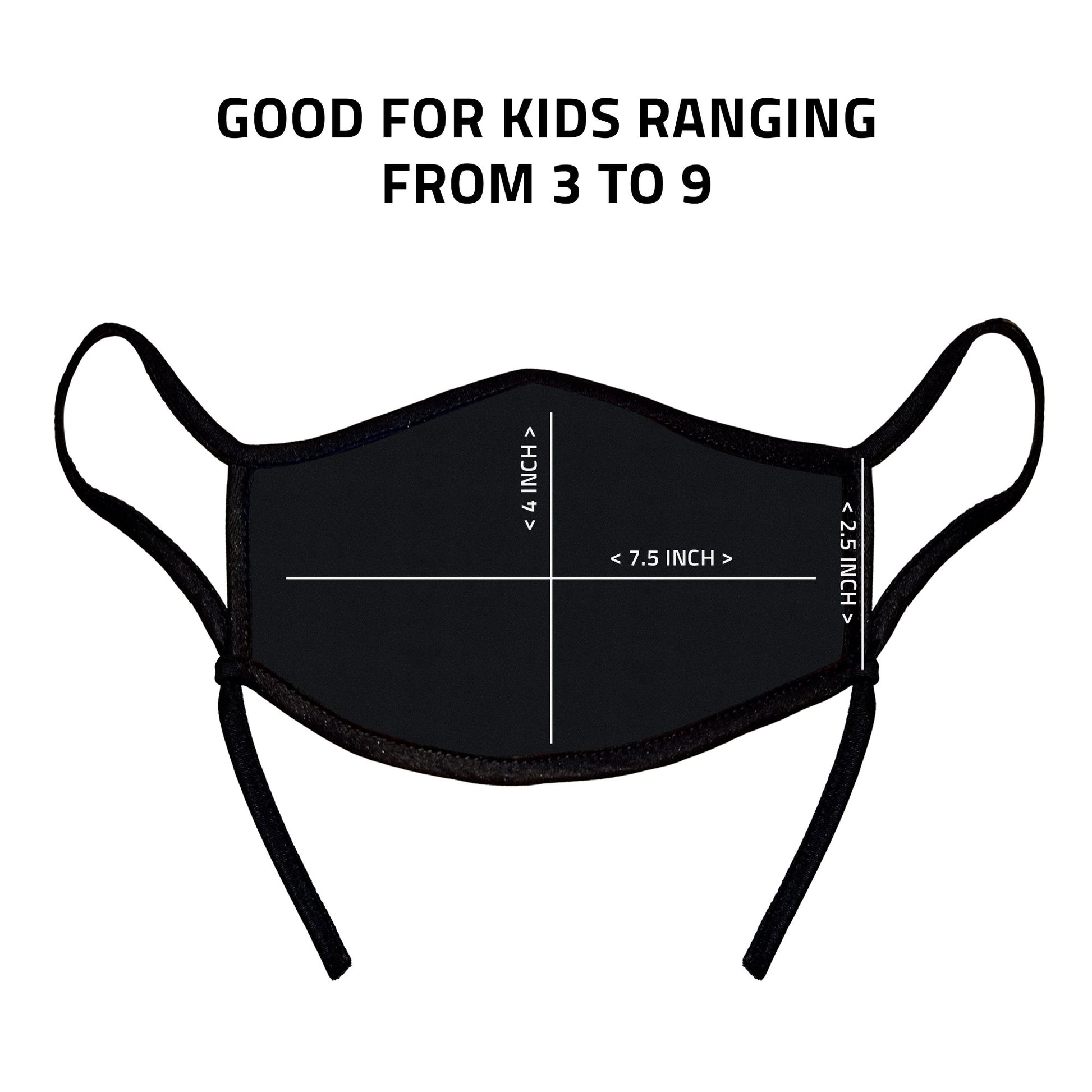 Cute Face Masks for Kids Child Adjustable Boys Girls Ages 3 to 9 Cotton Poly Washable Reusable 2 Layer Pocket Filter-Birthday-
