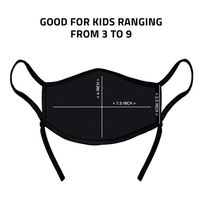 Cute Face Masks for Kids Child Adjustable Boys Girls Ages 3 to 9 Cotton Poly Washable Reusable 2 Layer Pocket Filter-Birthday-