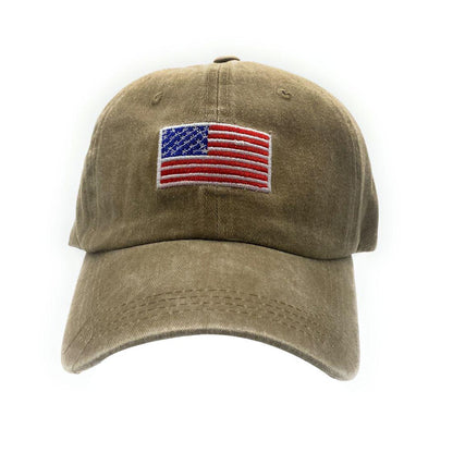 Empire Cove Washed USA Flag Cotton Baseball Dad Caps Patriotic Hats Vintage-Navy-
