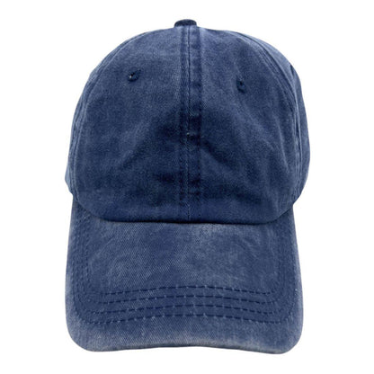 Empire Cove Womens Washed Ponytail Caps Cotton Hats Vintage Relaxed Fit-Navy-