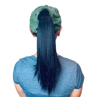 Empire Cove Womens Washed Ponytail Caps Cotton Hats Vintage Relaxed Fit-Navy-