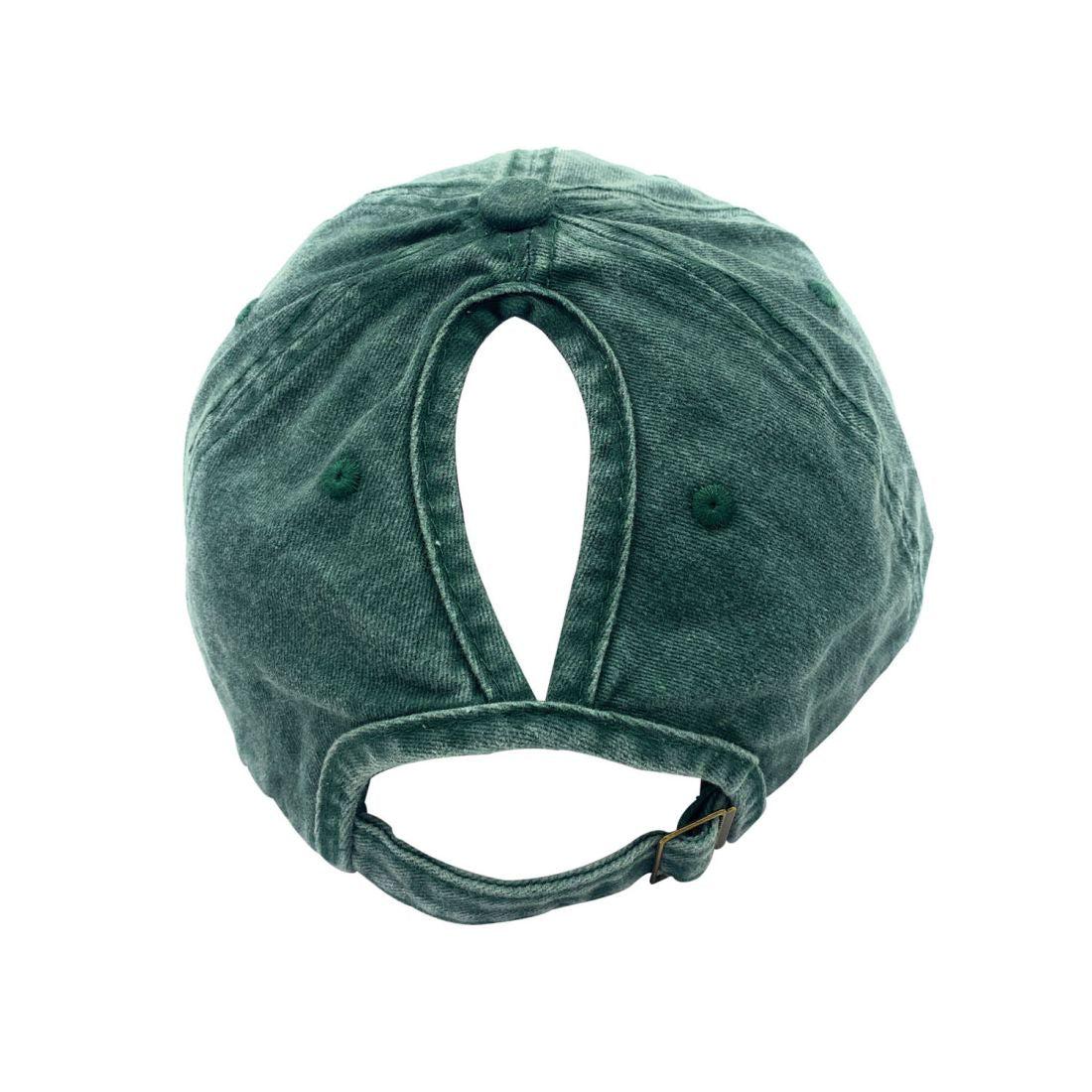 Empire Cove Womens Washed Ponytail Caps Cotton Hats Vintage Relaxed Fit-Navy-