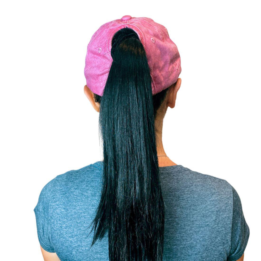 Empire Cove Womens Washed Ponytail Caps Cotton Hats Vintage Relaxed Fit-Navy-