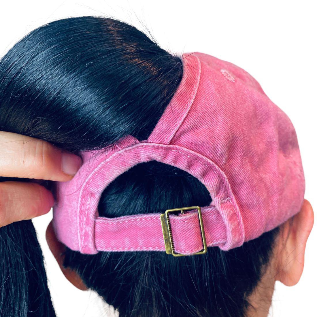 Empire Cove Womens Washed Ponytail Caps Cotton Hats Vintage Relaxed Fit-Navy-