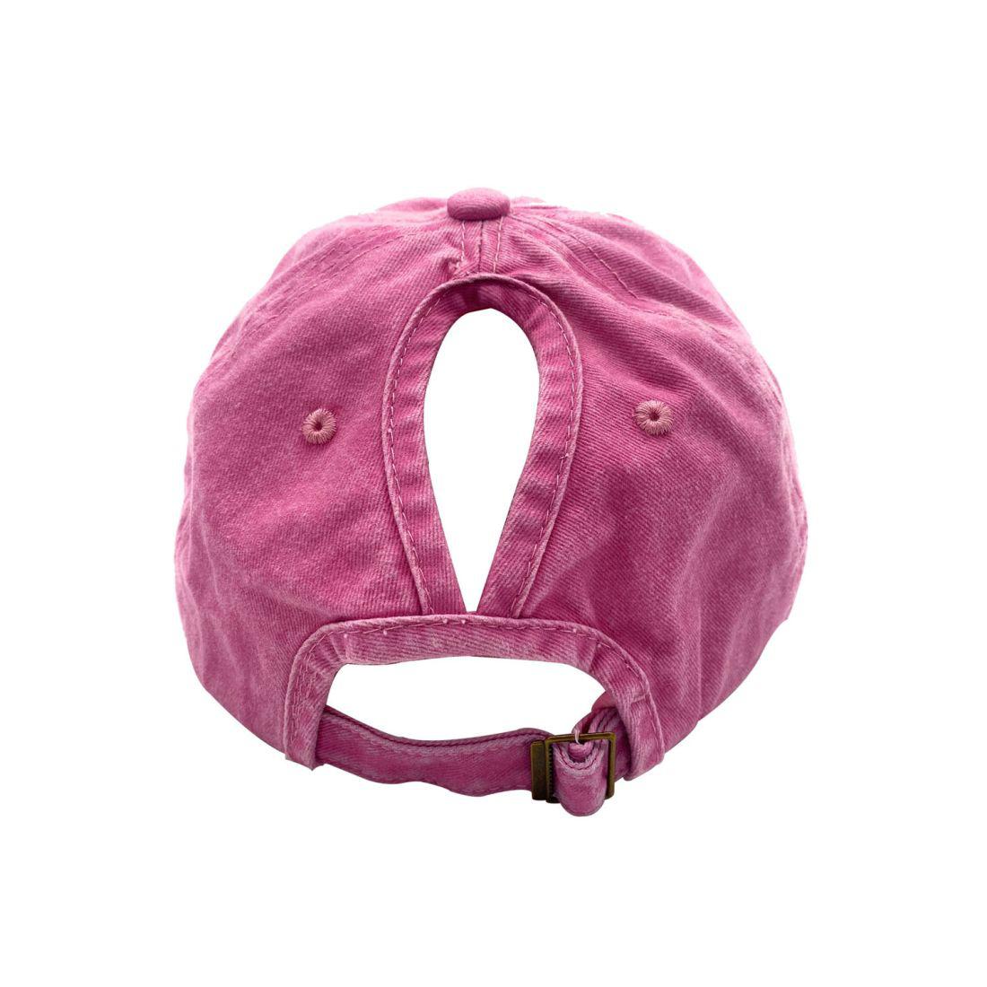 Empire Cove Womens Washed Ponytail Caps Cotton Hats Vintage Relaxed Fit-Navy-