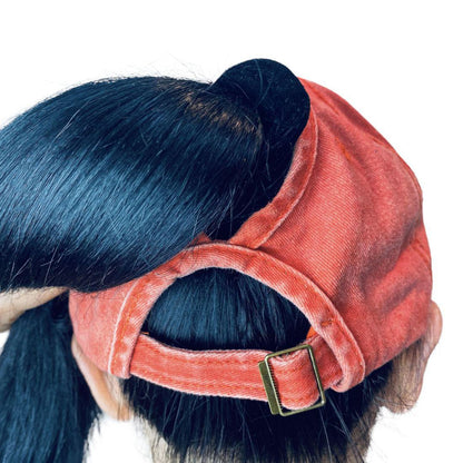 Empire Cove Womens Washed Ponytail Caps Cotton Hats Vintage Relaxed Fit-Navy-