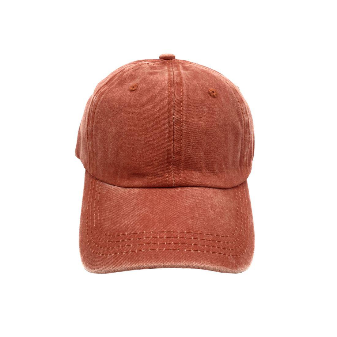 Empire Cove Womens Washed Ponytail Caps Cotton Hats Vintage Relaxed Fit-Navy-