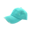 Empire Cove Womens Distressed Washed Ponytail Caps Hats Vintage Relaxed Fit-Mint-