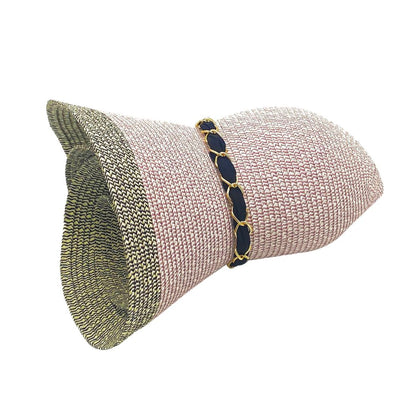 Empire Cove Womens Wide Brim Straw Hat Floppy Sun Hat Panama Fedora Summer-Flower Pink-