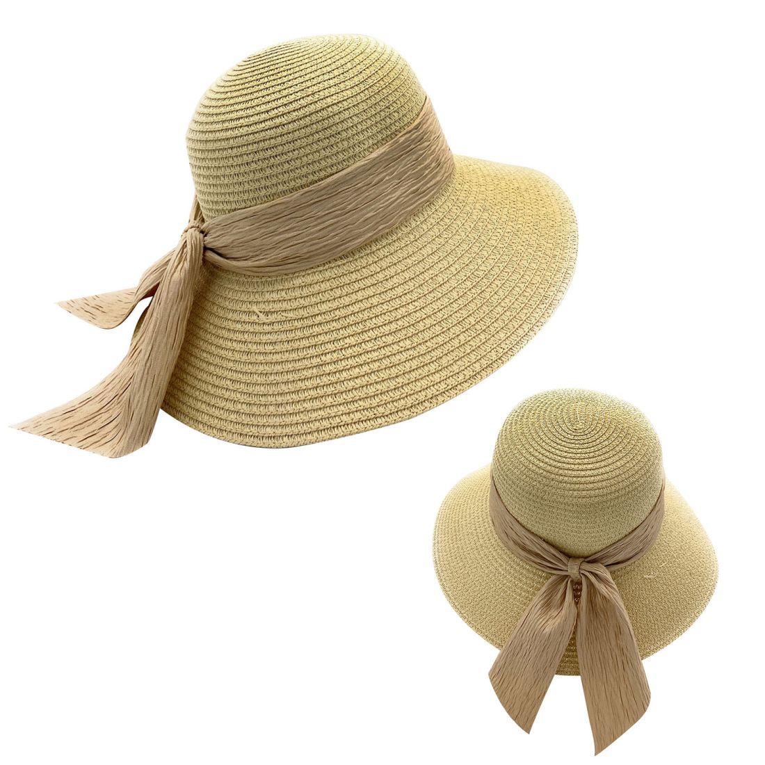 Empire Cove Womens Wide Brim Straw Hat Floppy Sun Hat Panama Fedora Summer-Flower Pink-