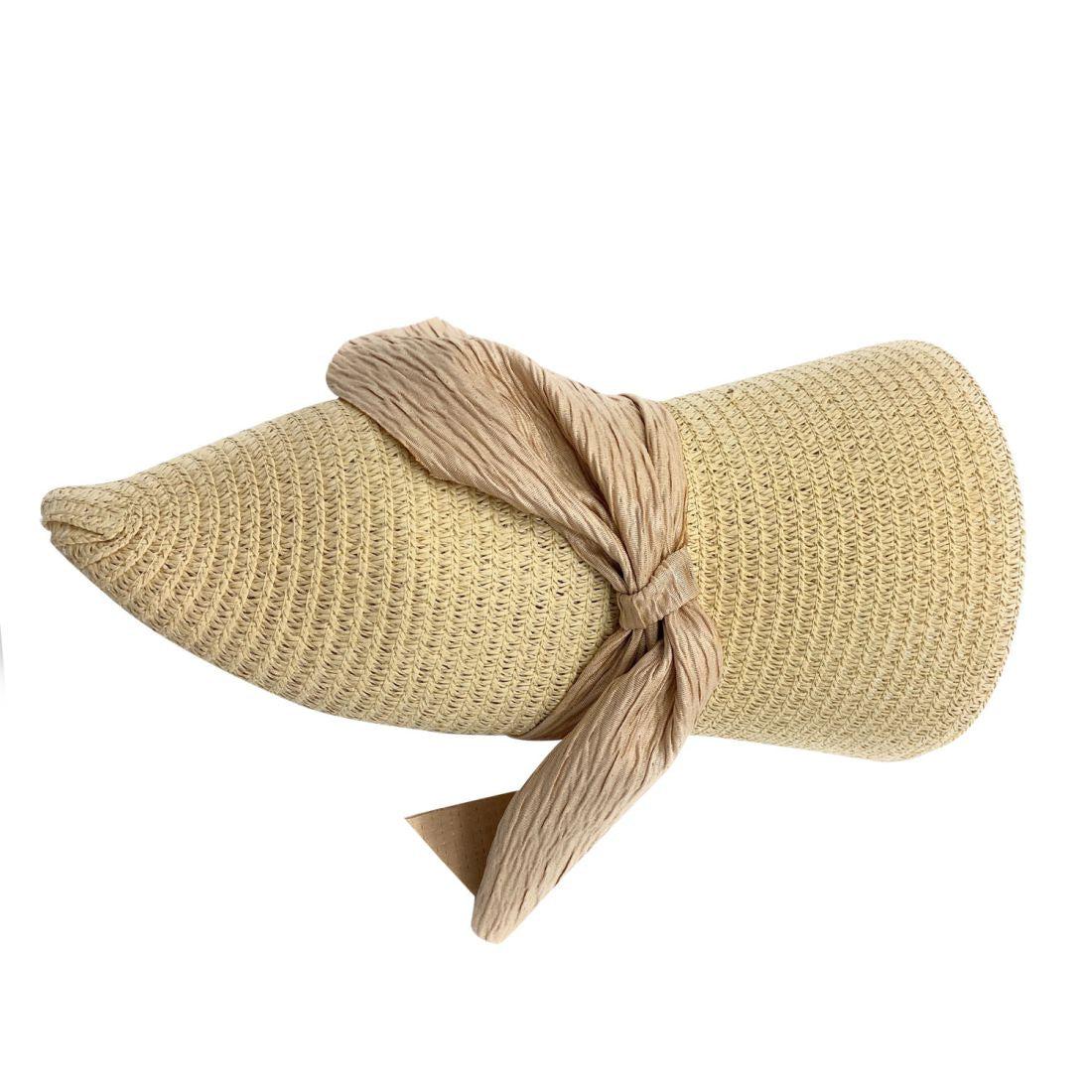 Empire Cove Womens Wide Brim Straw Hat Floppy Sun Hat Panama Fedora Summer-Flower Pink-