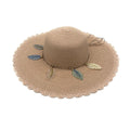 Empire Cove Womens Wide Brim Straw Hat Floppy Sun Hat Panama Fedora Summer-Feather Pink-